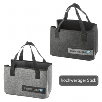 Filztasche Heimatliebe 38x26cm 2fach